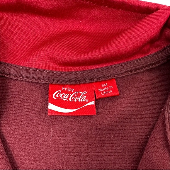 Coca Cola Women's Maroon Jacket S/M - Picture 5 of 8